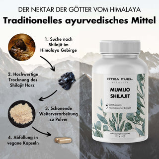 Kapsułki Shilajit - 200x kapsułki Mumijo